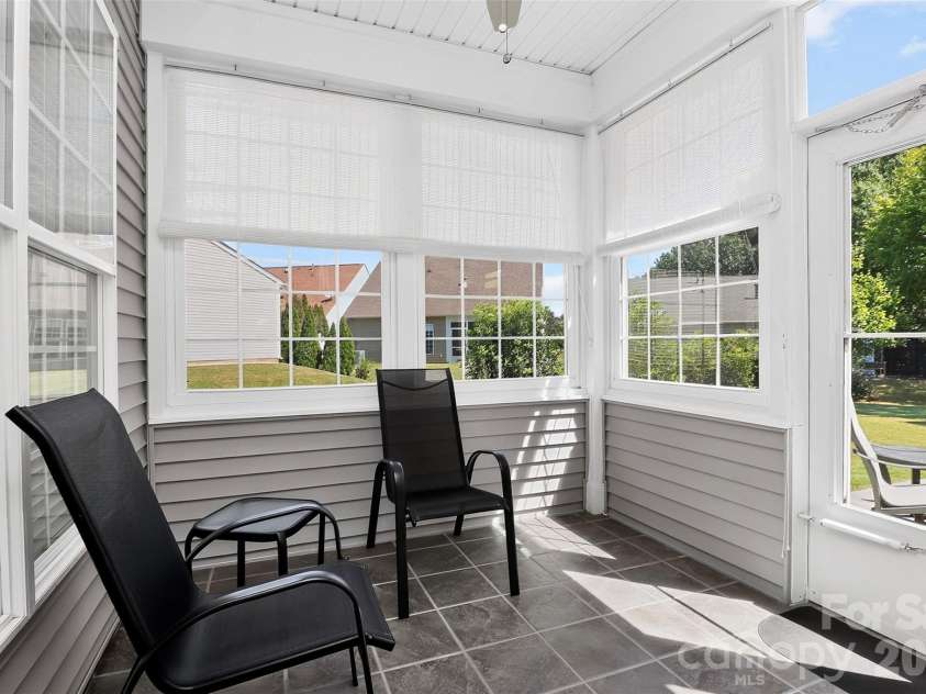 9247 Elrose Place, Charlotte, NC 28277.  MLS# CAR4424093, YatesRealty ID 51617. Enclosed Real Porch