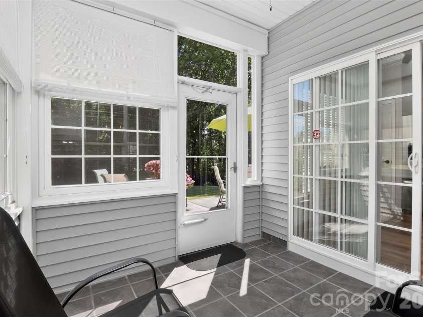 9247 Elrose Place, Charlotte, NC 28277.  MLS# CAR4424093, YatesRealty ID 51617. Enclosed Rear Porch