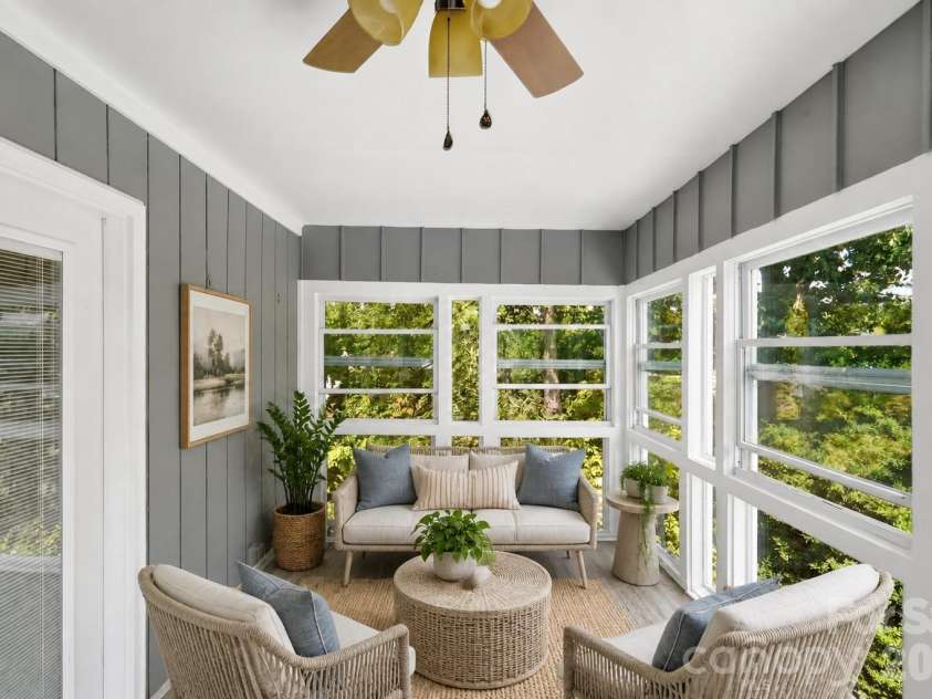 3022 Point Clear Drive, Tega Cay, SC 29708.  MLS# CAR4423199, YatesRealty ID 51620. Virtually Staged- Sunroom