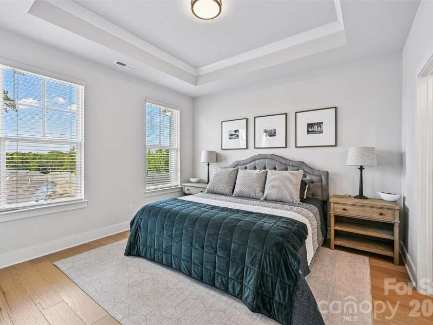 739 Beaty Street, Davidson, NC 28036.  MLS# CAR4420114, YatesRealty ID 51627. Primary Bedroom on 3rd Level