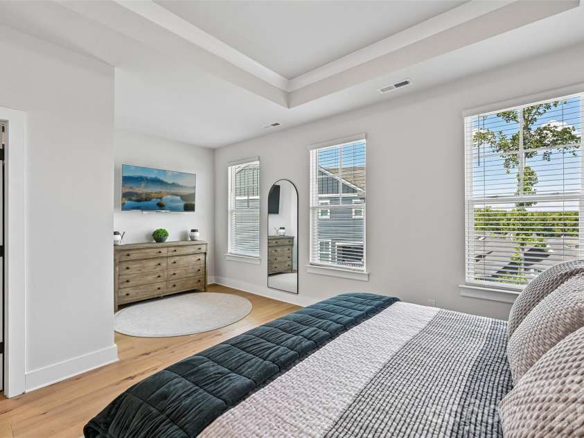 739 Beaty Street, Davidson, NC 28036.  MLS# CAR4420114, YatesRealty ID 51627. Primary Bedroom on 3rd Level