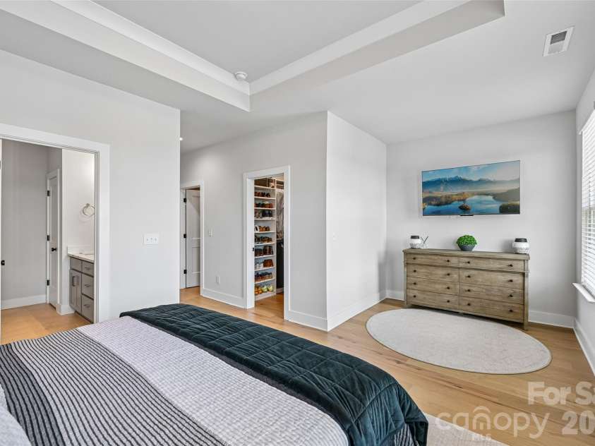739 Beaty Street, Davidson, NC 28036.  MLS# CAR4420114, YatesRealty ID 51627. Primary Bedroom on 3rd Level