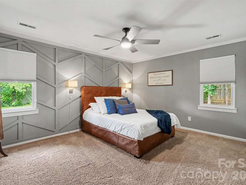 11407 Treebark Drive, Pineville, NC 28134.  MLS# CAR4418322, YatesRealty ID 51630. Master Bedroom