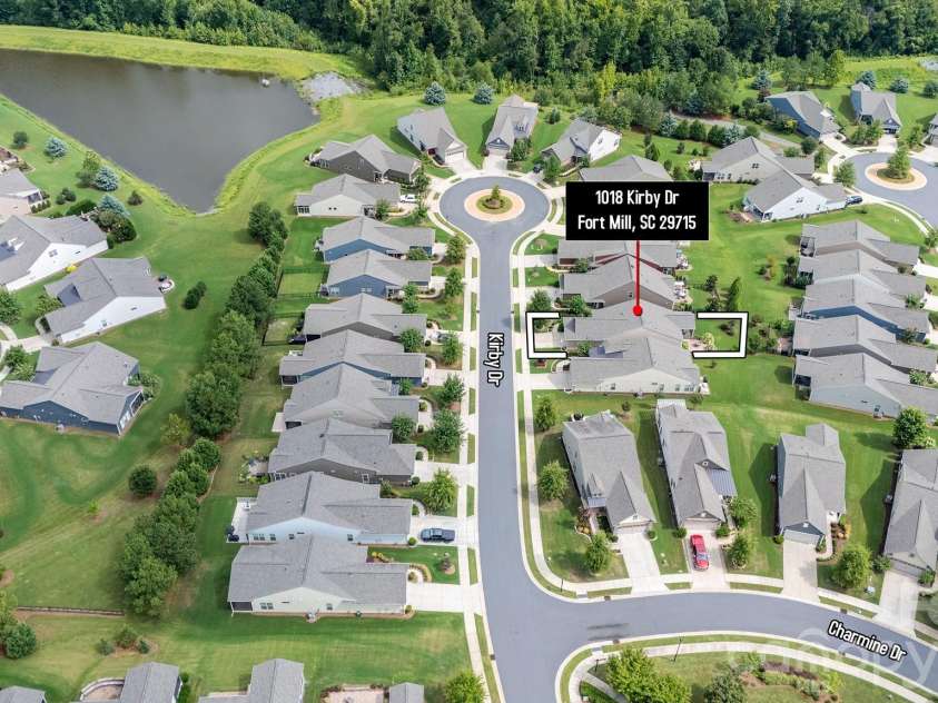 1018 Kirby Drive, Fort Mill, SC 29715.  MLS# CAR4411917, YatesRealty ID 51638. Aerial view