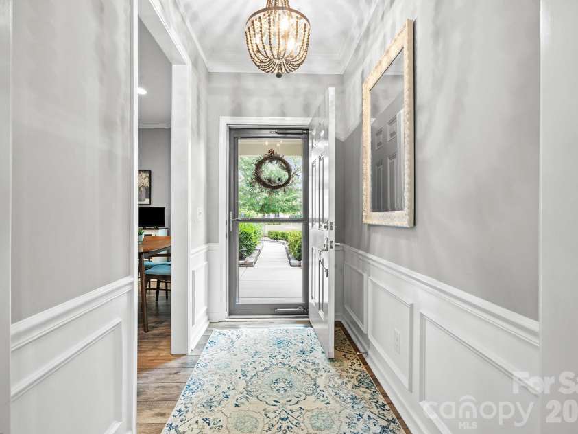 1018 Kirby Drive, Fort Mill, SC 29715.  MLS# CAR4411917, YatesRealty ID 51638. Front Hallway.  Storm/Screen Door.