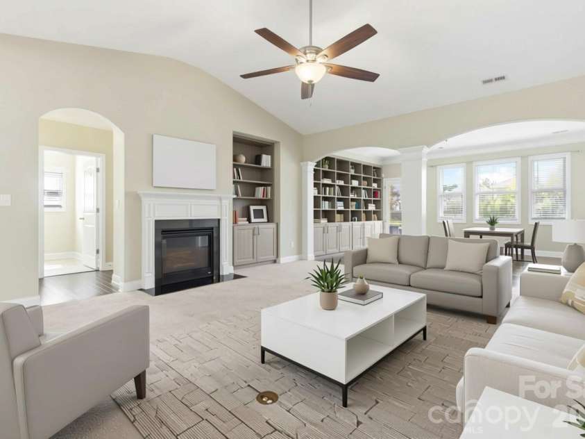 8830 Artesa Mill Lane, Charlotte, NC 28214.  MLS# CAR4359759, YatesRealty ID 5164. Virtually enhanced to illustrate space use.