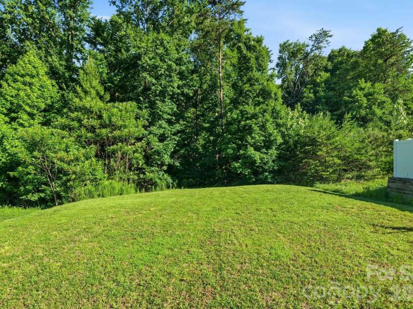 3341 Linetender Drive, Davidson, NC 28036.  MLS# CAR4425656, YatesRealty ID 51645. Private backyard with a wooded backdrop, offering a peaceful setting and added privacy for outdoor enjoyment.