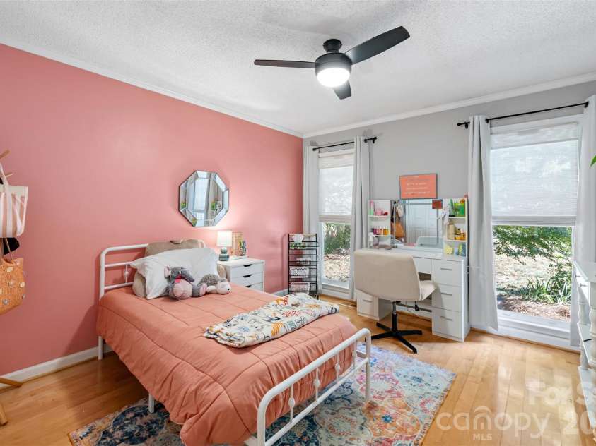 206 Woodridge Drive, Belmont, NC 28012.  MLS# CAR4423784, YatesRealty ID 51665. Back secondary bedroom