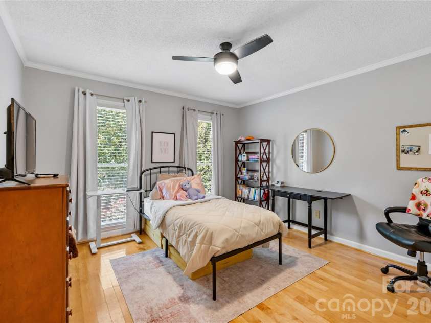 206 Woodridge Drive, Belmont, NC 28012.  MLS# CAR4423784, YatesRealty ID 51665. Front secondary bedroom