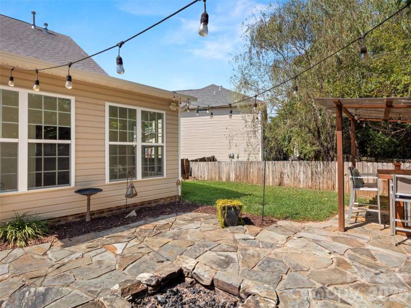 16 Stonebury Drive, Arden, NC 28704.  MLS# CAR4425932, YatesRealty ID 51681. Firepit/Backyard