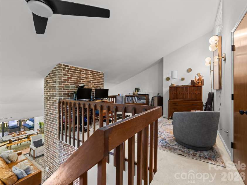 16 Cedarwood Drive, Asheville, NC 28803.  MLS# CAR4425440, YatesRealty ID 51688. Flex space on upper floor for guests, office, art studio