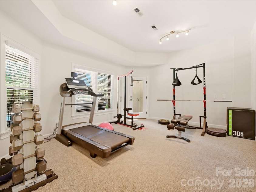3600 Providence Manor Road, Charlotte, NC 28270.  MLS# CAR4424920, YatesRealty ID 51692. Exercise Rm