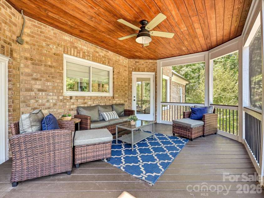 3600 Providence Manor Road, Charlotte, NC 28270.  MLS# CAR4424920, YatesRealty ID 51692. Screened Porch