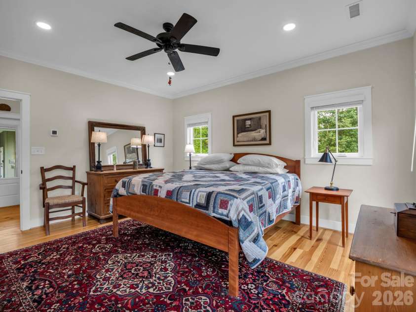 2255 Lake Adger Road, Mill Spring, NC 28756.  MLS# CAR4426062, YatesRealty ID 51693. Primary bedroom with en-suite bath