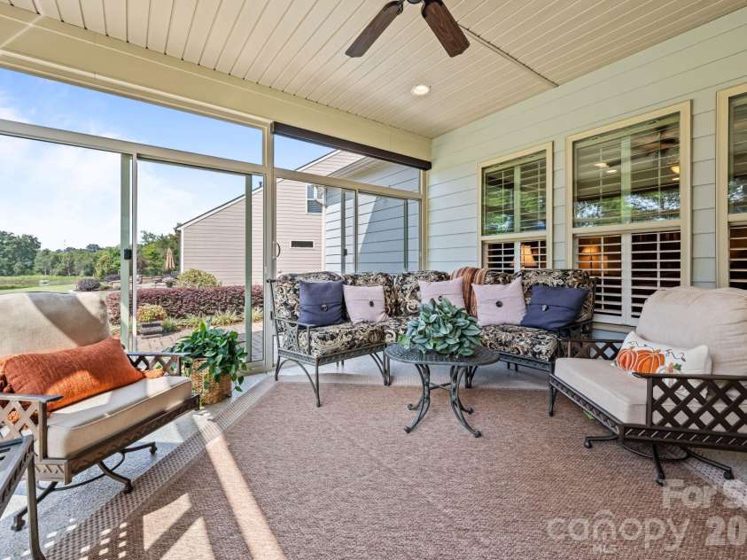 411 Haven Avenue, Fort Mill, SC 29715.  MLS# CAR4425938, YatesRealty ID 51714. Enclosed sunroom