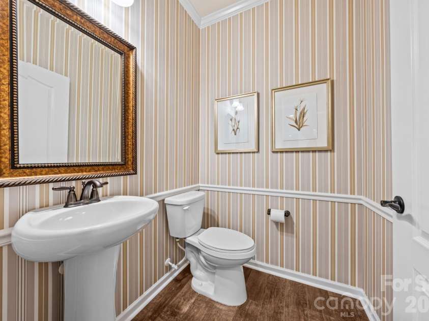 411 Haven Avenue, Fort Mill, SC 29715.  MLS# CAR4425938, YatesRealty ID 51714. Half Bath off foyer