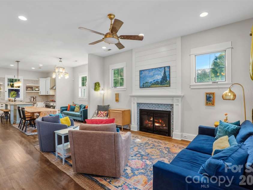 245 Rice Street, Brevard, NC 28712.  MLS# CAR4425712, YatesRealty ID 51775. Living room