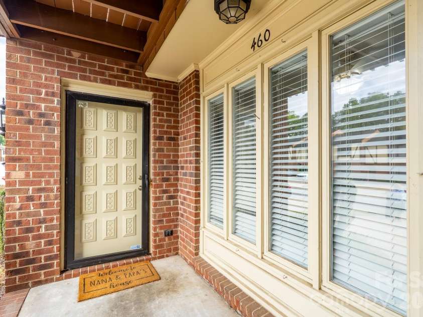 460 Camrose Circle, Concord, NC 28025.  MLS# CAR4426248, YatesRealty ID 51784. Front Door and porch