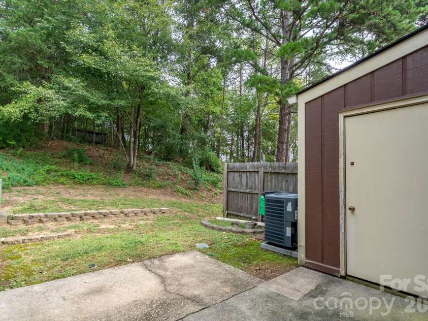 460 Camrose Circle, Concord, NC 28025.  MLS# CAR4426248, YatesRealty ID 51784. Rear View showing Storage building