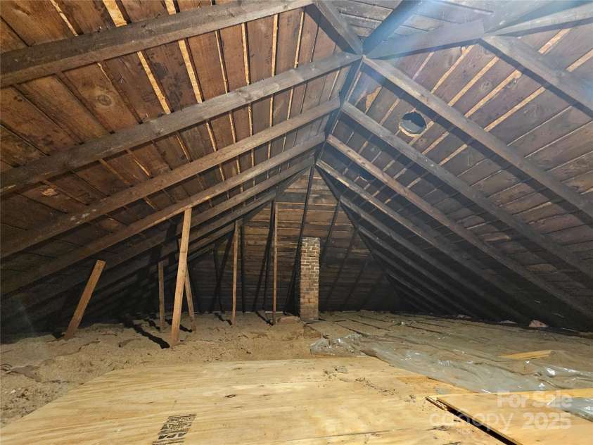 25 2nd Street, Cramerton, NC 28032.  MLS# CAR4327539, YatesRealty ID 51812. Incredible Attic Space ready for expansion ideas or abundant storage.