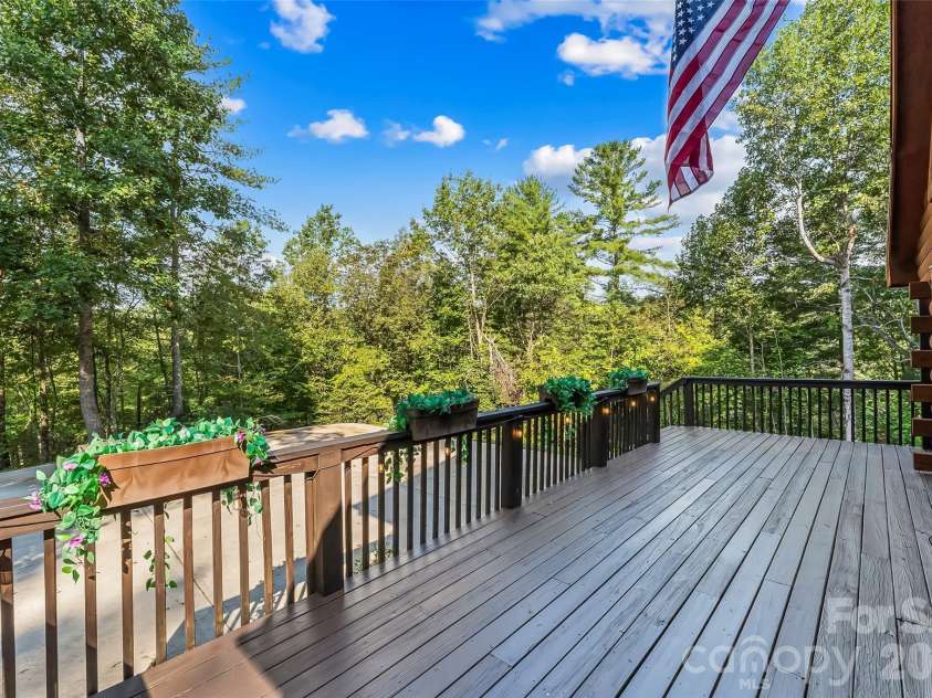 314 Old Mill Road, Nebo, NC 28761.  MLS# CAR4425232, YatesRealty ID 51817. Front Deck with Winter Views near