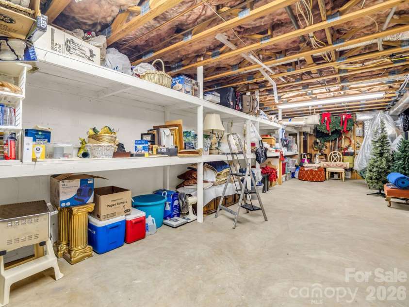 164 Brookfield Drive, Forest City, NC 28043.  MLS# CAR4425556, YatesRealty ID 51825. Storage in basement