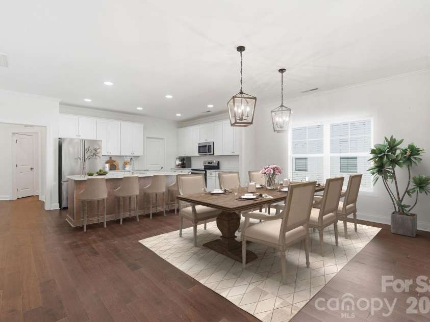 2612 Poplar Cove Drive, Concord, NC 28027.  MLS# CAR4401106, YatesRealty ID 51836. Dining Area (Virtually Staged)