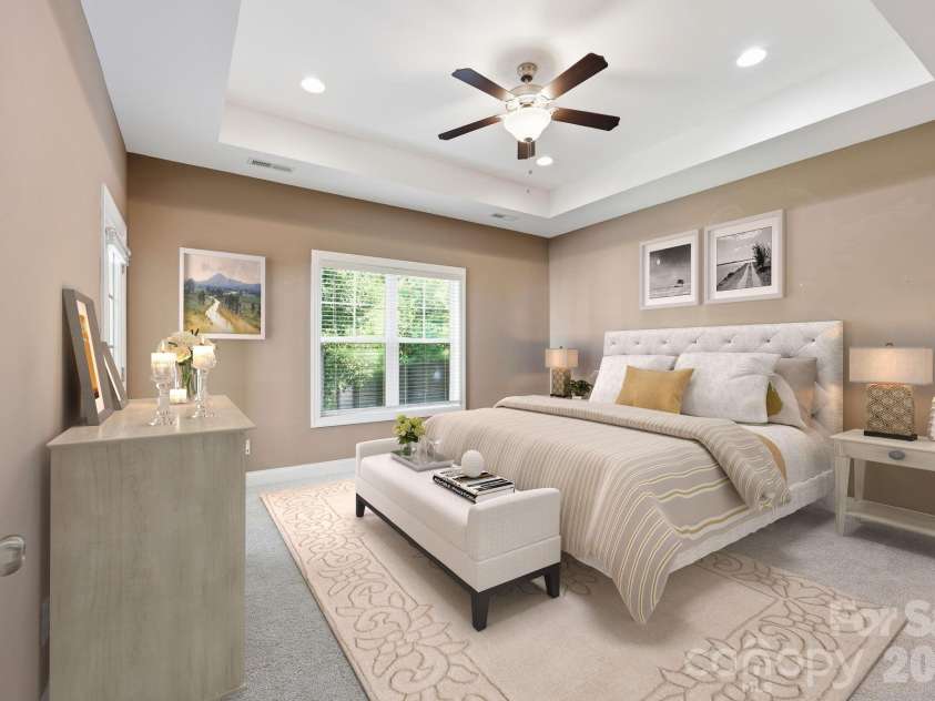 2612 Poplar Cove Drive, Concord, NC 28027.  MLS# CAR4401106, YatesRealty ID 51836. Primary Bedroom(Virtually Staged)