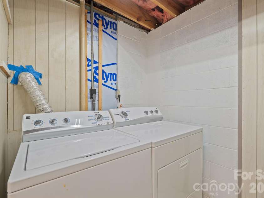 220 30th Avenue, Hickory, NC 28601.  MLS# CAR4425984, YatesRealty ID 51845. Laundry Basement