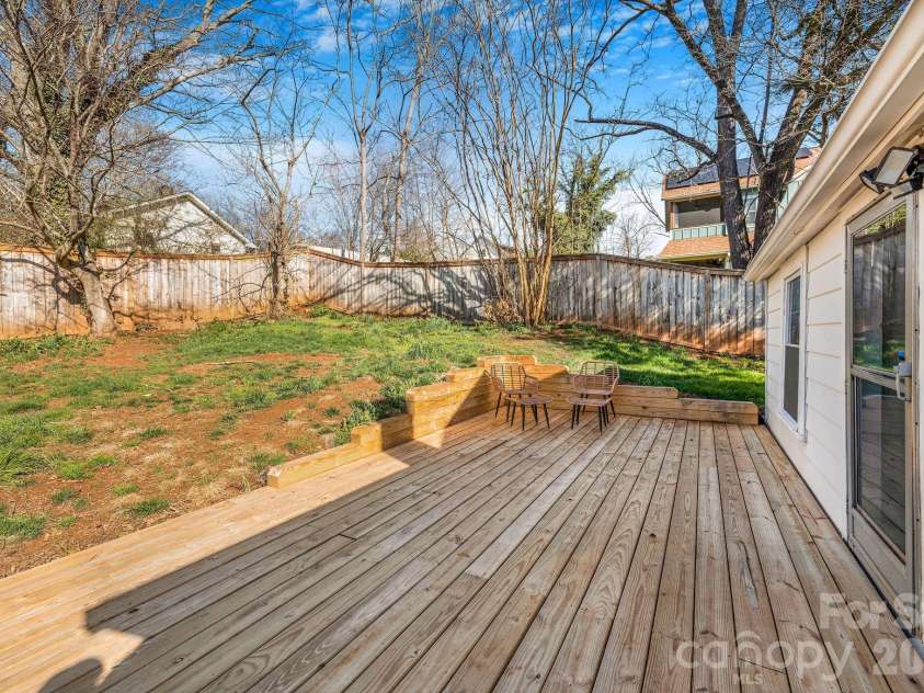 171 Wellington Street, Asheville, NC 28806.  MLS# CAR4355796, YatesRealty ID 5191. Back deck