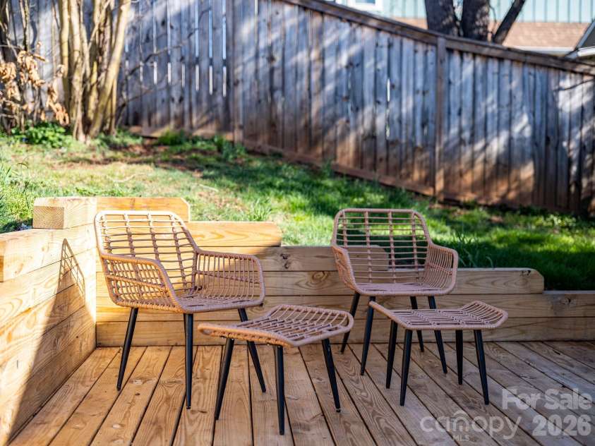 171 Wellington Street, Asheville, NC 28806.  MLS# CAR4355796, YatesRealty ID 5191. Back deck
