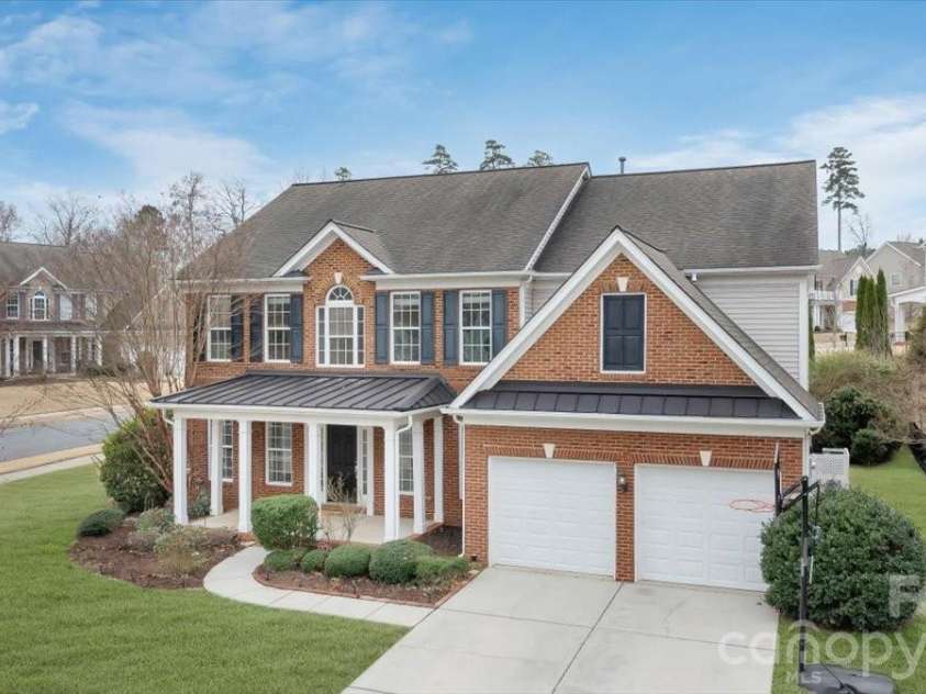 1274 Sandy Bottom Drive, Concord, NC 28027.  MLS# CAR4353782, YatesRealty ID 5193. Exterior Elevation (grass digitally enhanced)