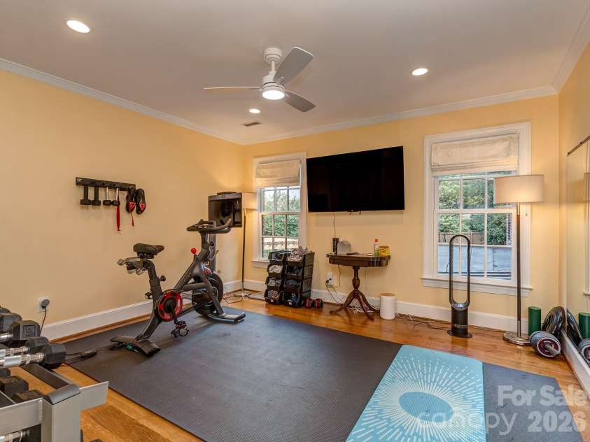 5307 Mirabell Road, Charlotte, NC 28226.  MLS# CAR4424407, YatesRealty ID 51958. Bedroom Five/Exercise Room