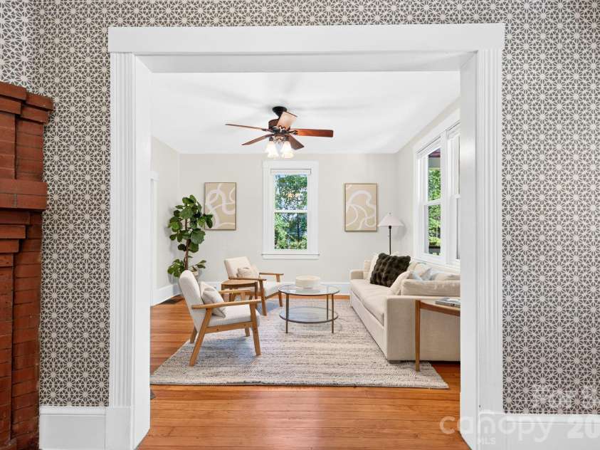 16 West Street, Asheville, NC 28801.  MLS# CAR4423666, YatesRealty ID 51960. Parlor