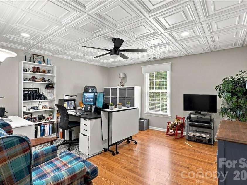 95 Scalybark Trail, Concord, NC 28027.  MLS# CAR4422844, YatesRealty ID 51966. Lower level office that can be a fourth bedroom.