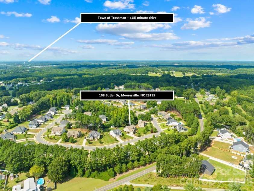 108 Butler Drive, Mooresville, NC 28115.  MLS# CAR4422638, YatesRealty ID 51969. 
