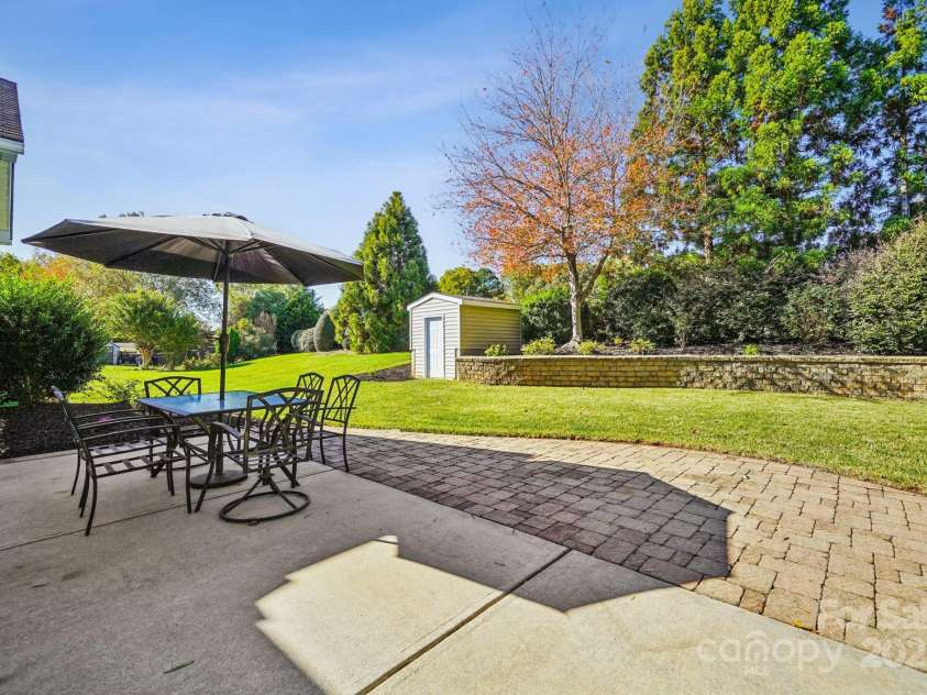 120 Elizabeth Hearth Road, Mooresville, NC 28115.  MLS# CAR4316971, YatesRealty ID 5198. Backyard
