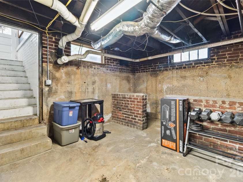 2510 Shelton Avenue, Statesville, NC 28677.  MLS# CAR4424751, YatesRealty ID 51995. Unfinished basement