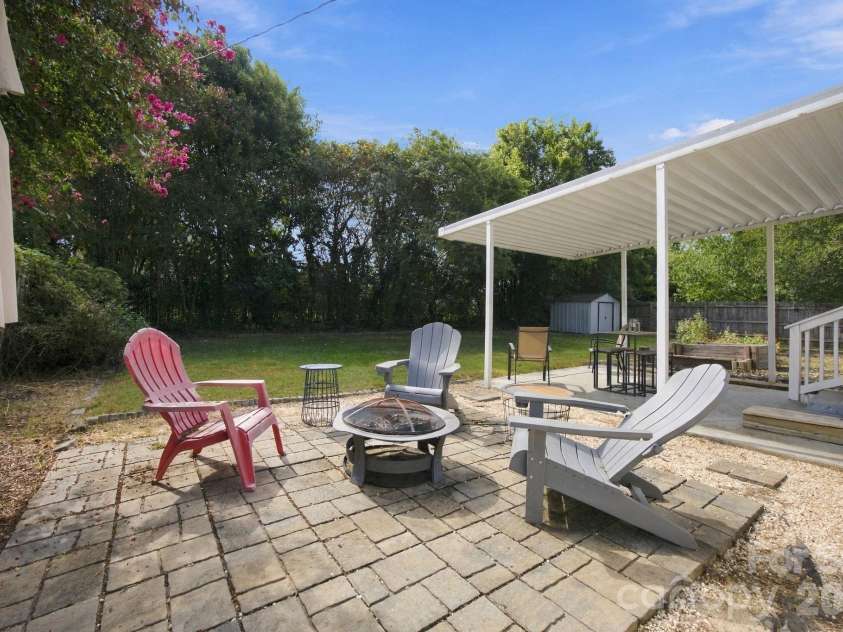 208 Faile Street, Fort Mill, SC 29715.  MLS# CAR4424368, YatesRealty ID 52003. Firepit patio