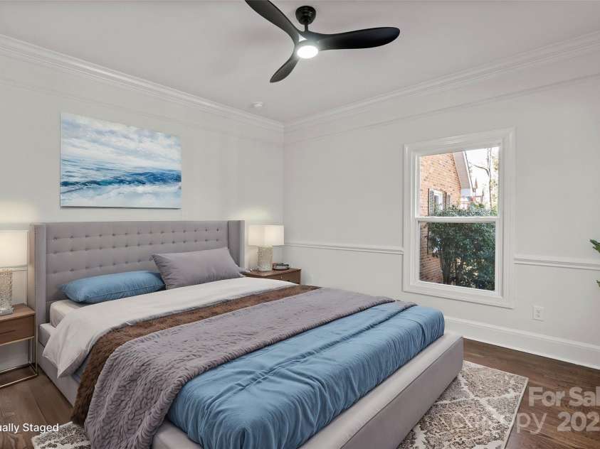 8503 Foxbridge Drive, Matthews, NC 28104.  MLS# CAR4179020, YatesRealty ID 5201. Virtually staged as a Guest bedroom on the main.