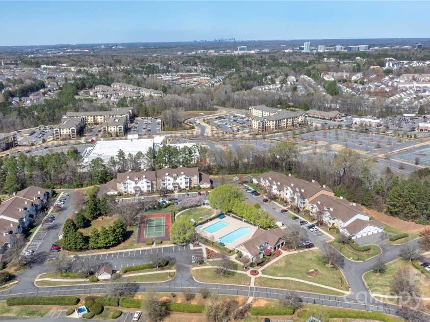 16312 Redstone Mountain Lane, Charlotte, NC 28277.  MLS# CAR4237110, YatesRealty ID 5202. Aerial view of community