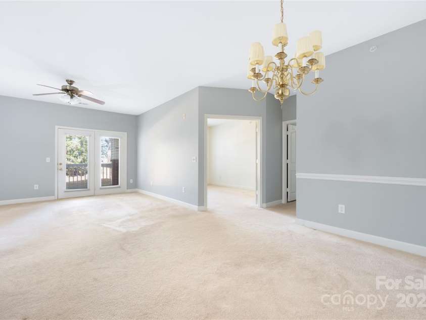 16312 Redstone Mountain Lane, Charlotte, NC 28277.  MLS# CAR4237110, YatesRealty ID 5202. View from dining area towards living room and office