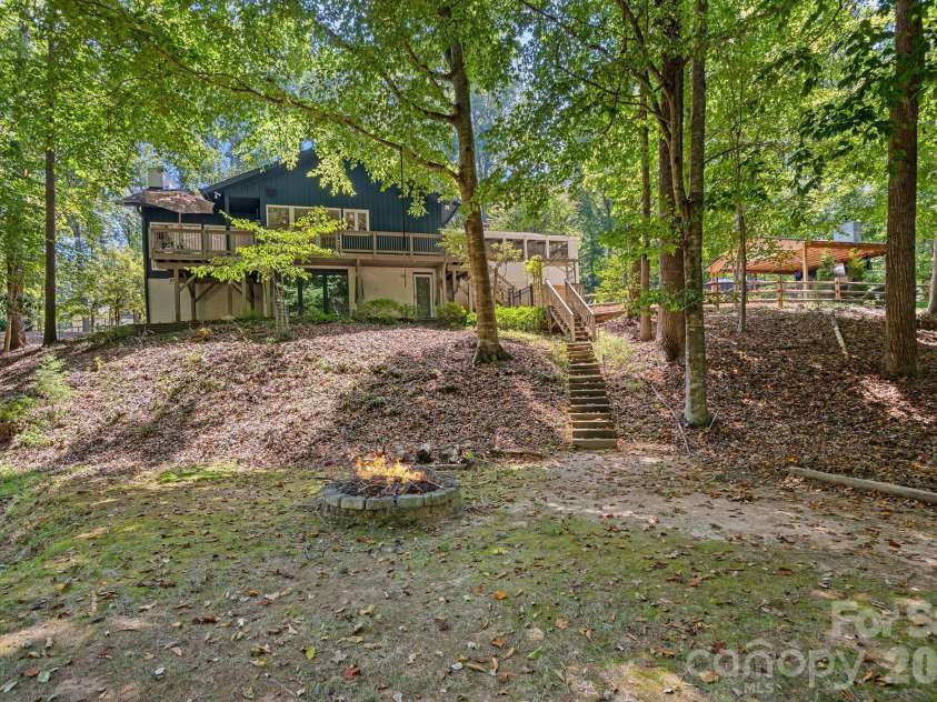 3100 Indian Rock Road, Charlotte, NC 28270.  MLS# CAR4425804, YatesRealty ID 52020. Fire Pit Area