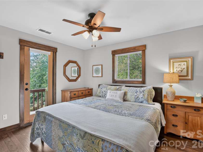 196 Fern Loop, Lake Lure, NC 28746.  MLS# CAR4425558, YatesRealty ID 52036. Primary bedroom