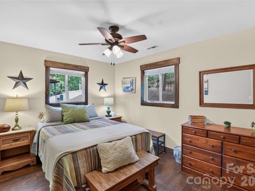 196 Fern Loop, Lake Lure, NC 28746.  MLS# CAR4425558, YatesRealty ID 52036. Second bedroom main floor