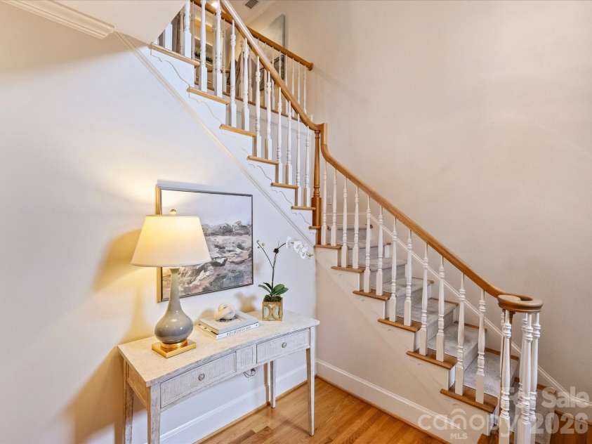 8929 Challis Hill Lane, Charlotte, NC 28226.  MLS# CAR4422460, YatesRealty ID 52046. Staircase