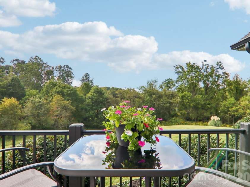107 New Pinner Place, Arden, NC 28704.  MLS# CAR4426585, YatesRealty ID 52049. Back Deck views out of the Master Bedroom