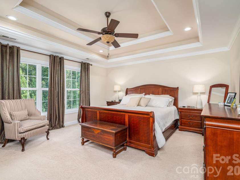 4708 McDade Lane, Gastonia, NC 28056.  MLS# CAR4423980, YatesRealty ID 52068. Upstairs Primary Bedroom