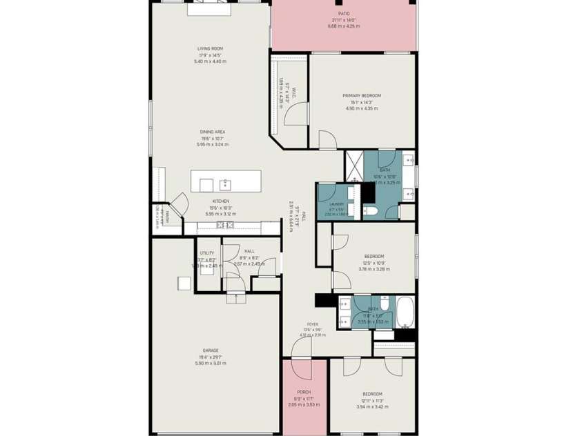 6513 Cumberland Drive, Harrisburg, NC 28075.  MLS# CAR4426198, YatesRealty ID 52070. Floor Plan