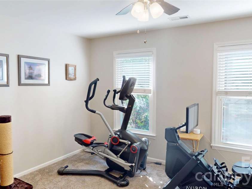 1606 Thornblade Ridge Drive, Matthews, NC 28105.  MLS# CAR4424953, YatesRealty ID 52073. Exercise room which could be an additional bedroom